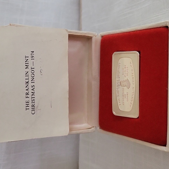 Franklin Mint 1974 Snowman Ingot - Picture 3 of 4